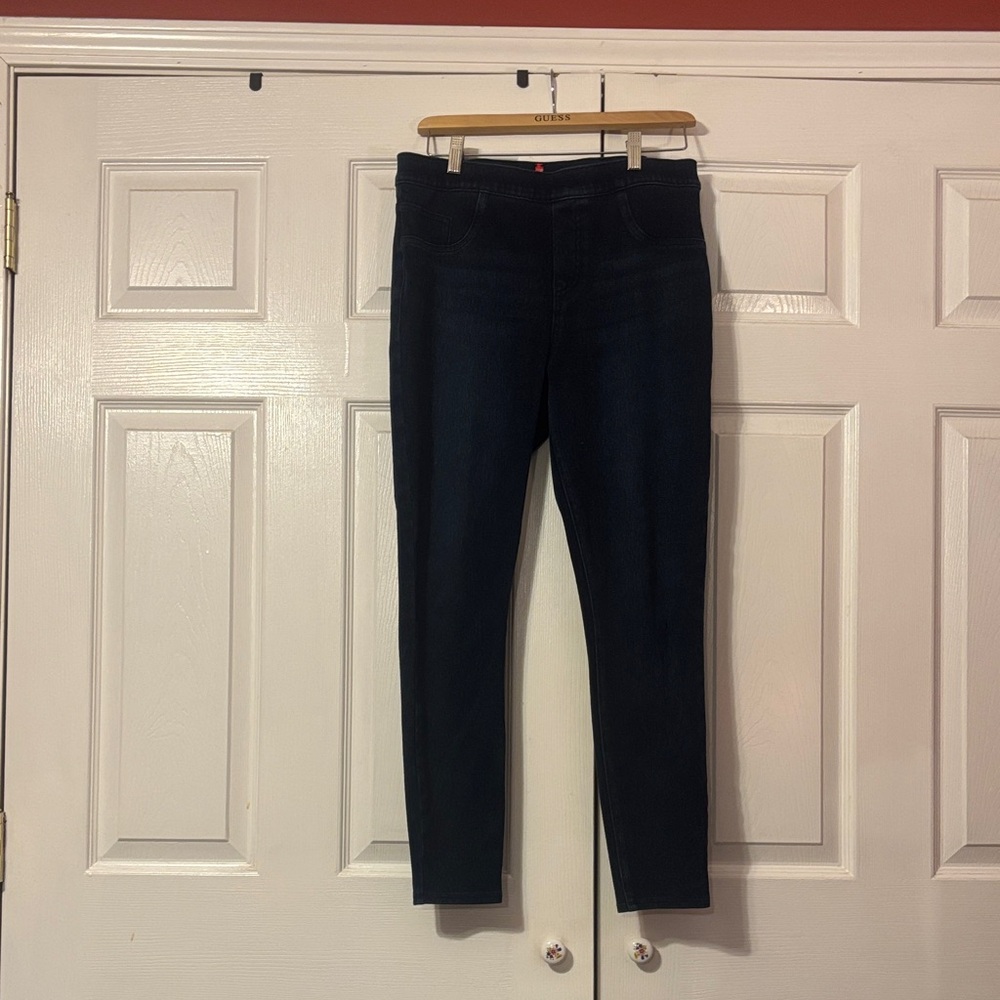 SPANX Women's Skinny Jeans - Dark Blue
